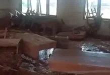 Material Banjir Bandang Rusak Gedung SD Hutanabolon Tukka