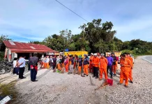 Sambut HUT ke-23 Humbahas, Pemkab Gelar Gotong Royong Serentak di Bukit Inspirasi