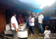 Pemkab Taput Monitoring Harga Bahan Pokok di Pasar Tarutung