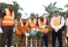 Bupati Palas Letakkan Batu Pertama Pembangunan Jembatan di Sosa Julu