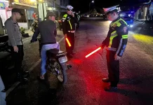 Polres Humbahas Tertibkan Knalpot Brong, Lima Sepeda Motor Diamankan