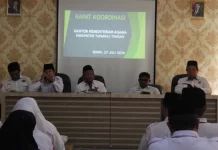 Kemenag Tapteng Gelar Rakor, Perkuat Sinergi dan Pelayanan Publik