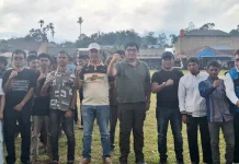 Wakili Bupati Taput, Sekda Buka Turnamen Sepak Bola Bupati Cup-II di Garoga
