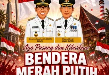 Bupati Tapteng Ajak Warga Kibarkan Merah Putih