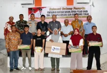 Penyaluran Bantuan Khusus Pelaku UMKM Korban Bencana Tapteng