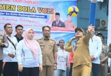 Wali Kota Padangsidimpuan Buka Turnamen Voli