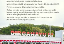 Syarat Mengikuti Upacara HUT RI di Istana