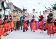 Kapoldasu Hadiri Peletakan Batu Pertama Revitalisasi TK Kemala Bhayangkari 11