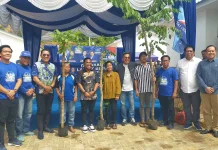 Partai Demokrat Laksanakan Gerakan Langit Biru di Lokasi Huntap