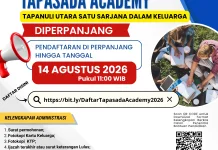 TAPASADA Academy 2026 Perpanjang Pendaftaran, Kesempatan Masih Terbuka!
