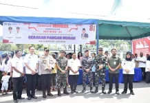 Semarak HUT ke-81 RI, Wali Kota Sibolga Hadiri Gerakan Pangan Murah