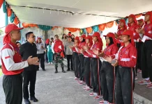 Bupati Humbahas Berikan Motivasi Kepada Paskibraka