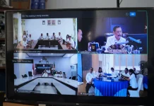 Pemkab Humbahas Ikuti Vidcon Bersama Ketua DEN