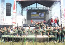 Sambut HUT RI dan Korem, Wali Kota Sibolga Ikuti Run Kawal Samudera