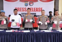 Baru Diresmikan, Polres Paluta Tangkap Lima Tersangka Narkoba