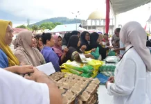 Pemkab Tapteng Gelar Gerakan Pasar Murah untuk Kendalikan Inflasi