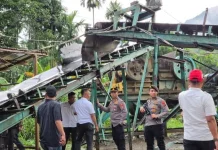 Polres Paluta Cek Langsung Galian C dan Stone Crusher di Sipiongot Julu