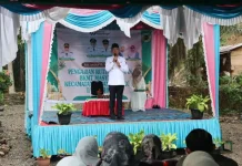 Bupati Tapsel Serahkan Bantuan Korban Kebakaran saat Hadiri Pengajian BKMT
