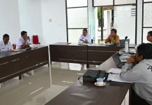 Pemkab Humbahas Bahas Kesiapan Lahan Kantor Koramil Baru