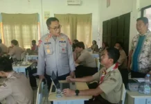 Polres Padang Lawas Sosialisasi Literasi AI di SMKN 1 Barumun