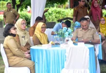 Bupati Tapteng Launching Penyaluran Bantuan Pangan 1.394,7 ton Beras