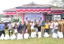 Bupati Tapteng Launching Penyaluran Bantuan Pangan 1.394,7 ton Beras