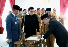 Bupati Madina Lantik 9 Pejabat Eselon II, Tekankan Penanganan Isu Strategis