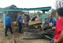Kebakaran Rumah di Desa Sihikkit, Pemkab Humbahas Imbau Warga Waspada