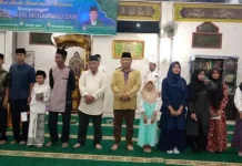 Pemkab Taput Hadiri Peringatan Maulid Nabi Muhammad SAW di Masjid Syuhada