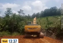 Pemerintah Humbahas Lebarkan Jalan Antar Dusun di Tarabintang
