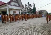 Apel Gabungan di Kantor Camat Doloksanggul