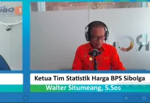 BPS Sibolga Jelaskan Andil Rendah meski Inflasi Tinggi