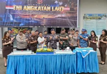 Pemko dan Forkopimda Sibolga Beri Kejutan HUT ke-81 TNI AL di Lanal Sibolga