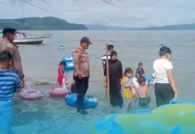 Polres Toba Amankan Kawasan Wisata Pantai Lumban Bulbul