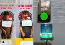Dari Asahan dan Dairi, Dua Pria Ditangkap Kasus Sabu di Toba