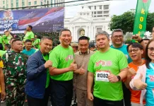 Semangat Sehat Bersama TNI, Pemkab Taput Hadiri Fun Run 5K di Medan