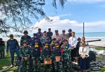 Wakil Bupati Tapteng Hadiri Latihan Menembak Senjata Berat Arhanud 11/WBY