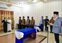 Pantas Lantik Pejabat Pimpinan Tinggi Pratama dan Serahkan Surat Tugas Plt
