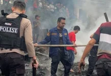 Belasan Rumah di Padangsidimpuan Terbakar, Seorang Tewas