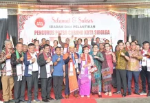 Wali Kota Sibolga Hadiri Pelantikan PPTSB Cabang Sibolga Periode 2026–2030