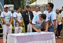 Bupati Humbahas Tanda Tangani Pencanangan Sumut Bebas Rabies 2030