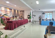 Pemkab Taput Hadiri Sosialisasi Penyusunan Kajian Risiko Bencana