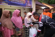 Kapolres dan Bupati Tapsel Tinjau di Huntap dan Huntara