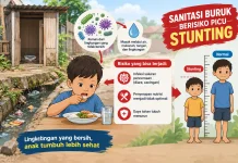 Sanitasi Buruk Berpotensi Picu Stunting