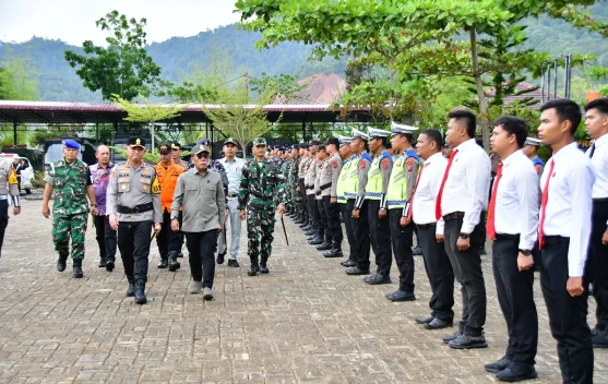 Bupati Tapeng Pimpin Apel  Operasi Ketupat Toba 2026