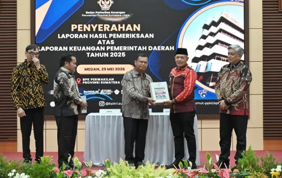 Tahun Pertama Kepemimpinan Masinton - Mahmud, Pemkab Tapteng Raih Opini WTP dari BPK
