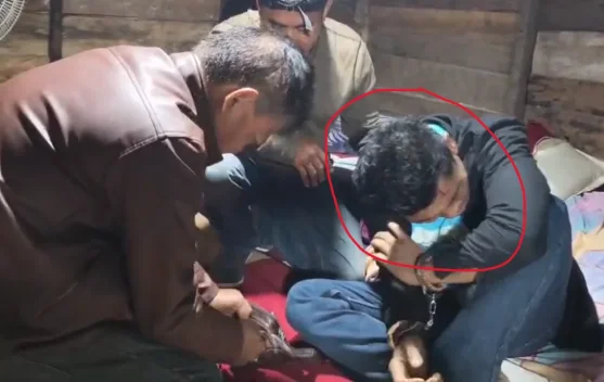 Pengedar Narkoba di Padangsidimpuan Menangis saat Ditangkap Polisi