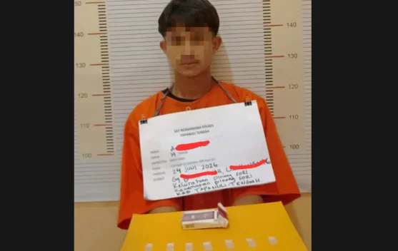 Tujuh Paket Sabu Diamankan, Pemuda 19 Tahun Ditangkap Polres Tapteng