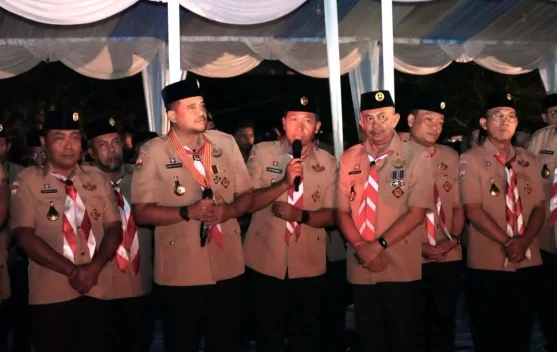Bupati Taput Hadiri Kemsama Mabi dan Jamdasu XI Pramuka Sumut