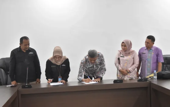 RRI Sibolga dan Diskominfo Padangsidimpuan Teken MoU